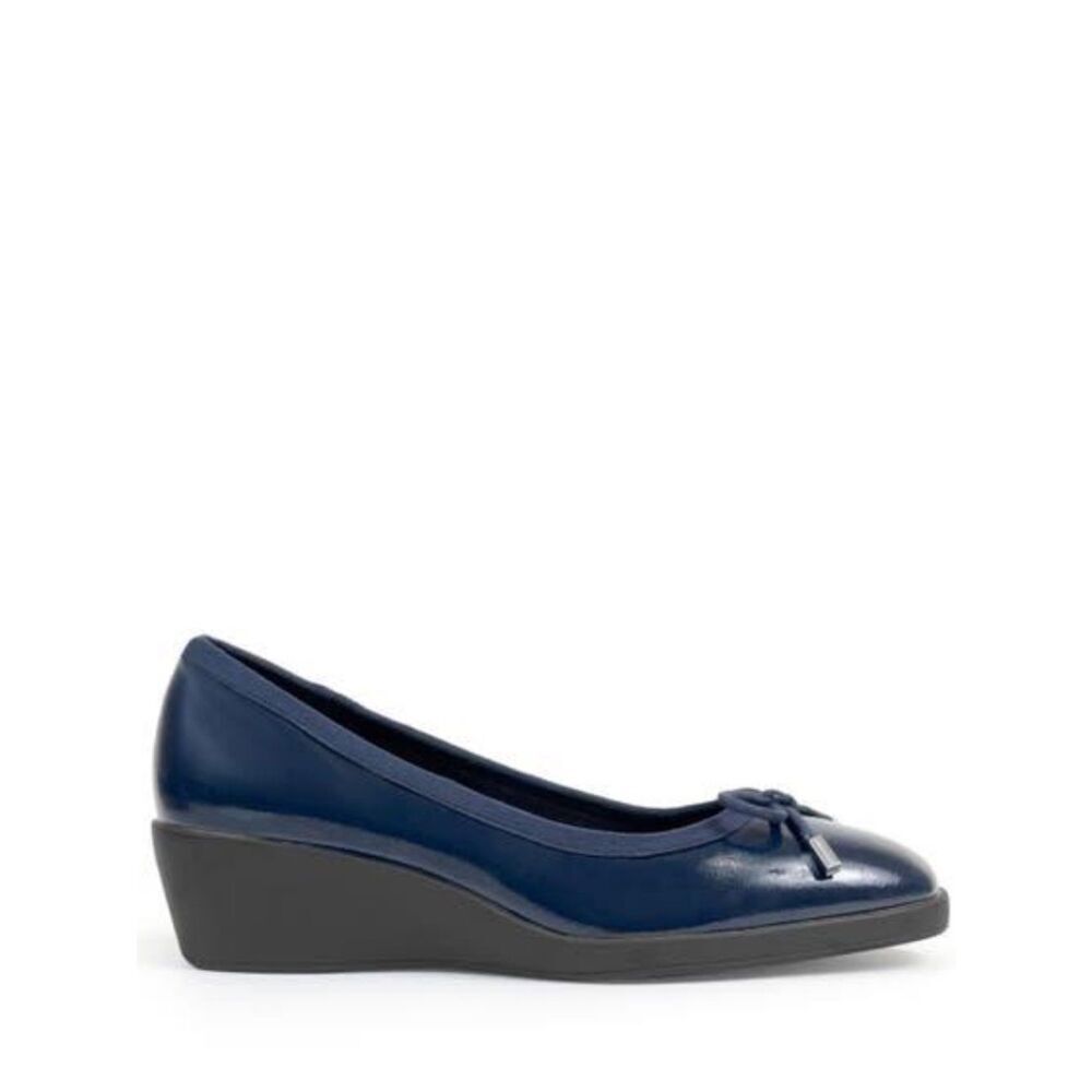 Aerosoles Tema ballet wedge pumps navy Blue, Size 10, NWT no box